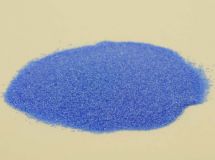 Verre coloré, bleu lumineux, transparent
