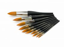 Pinceau aquarelle, mélange petit-gris, no. 6