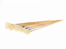 Fan Blender, White Bristles, No. 12