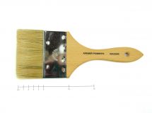 Flachpinsel, sog. Vertreiber, 1. Stärke, Gr. 4 Zoll