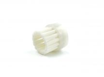 Round brush, white nylon hair