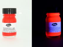 Rouge fluorescent, vernis