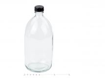 Glasflasche 1000 ml, Enghals