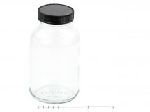 Glasflasche 1000 ml, Weithals