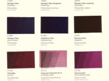 Kremer Color Chart - Blue & Violet Colors