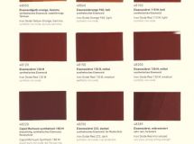 Kremer Color Chart - Iron Oxides