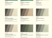 Kremer Color Chart - Green Pigments