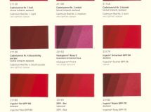 Kremer Color Chart - Red Pigments