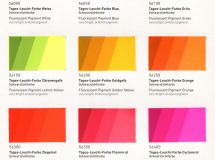 Kremer Color Chart - Fluorescent Pigments